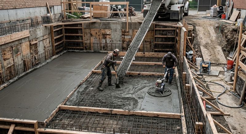 Basement Concrete Installation in Lawton, IA