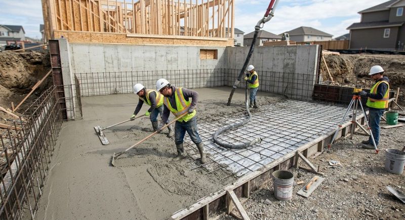Basement Concrete Installation in Le Mars, IA