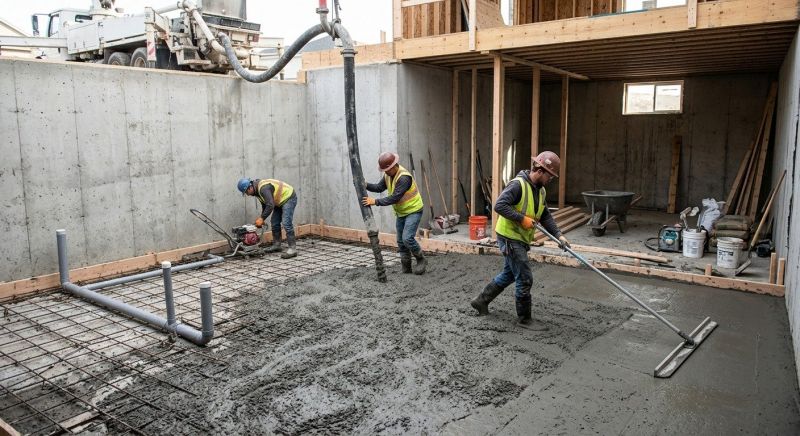 Basement Concrete Installation in Sioux City, IA