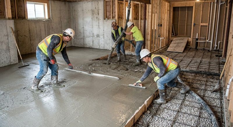 Basement Slab Installation in Sioux City, IA