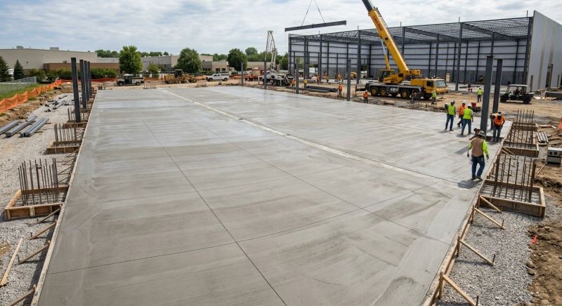 Commercial Slab Construction in Sioux City, IA