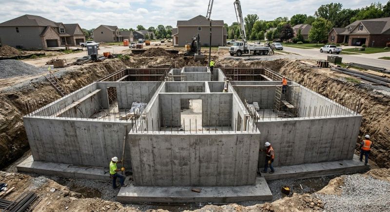 Foundation Construction in Le Mars, IA