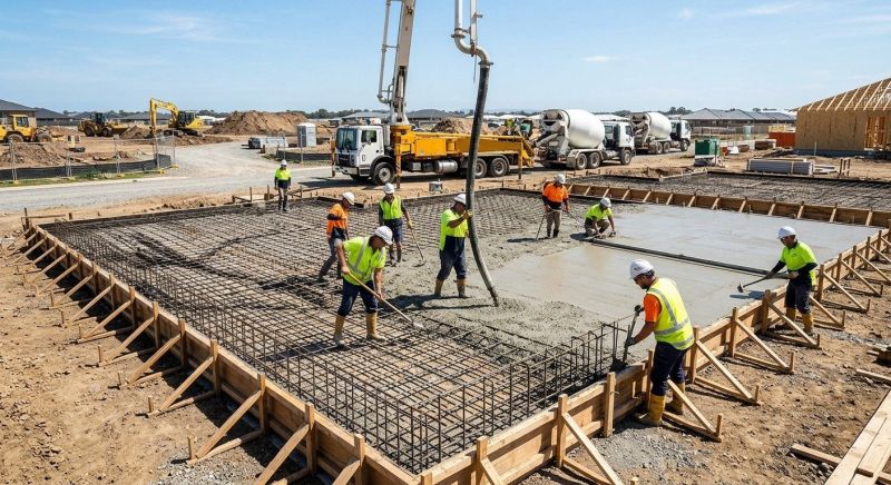 Foundation Slab Construction in Sioux City, IA