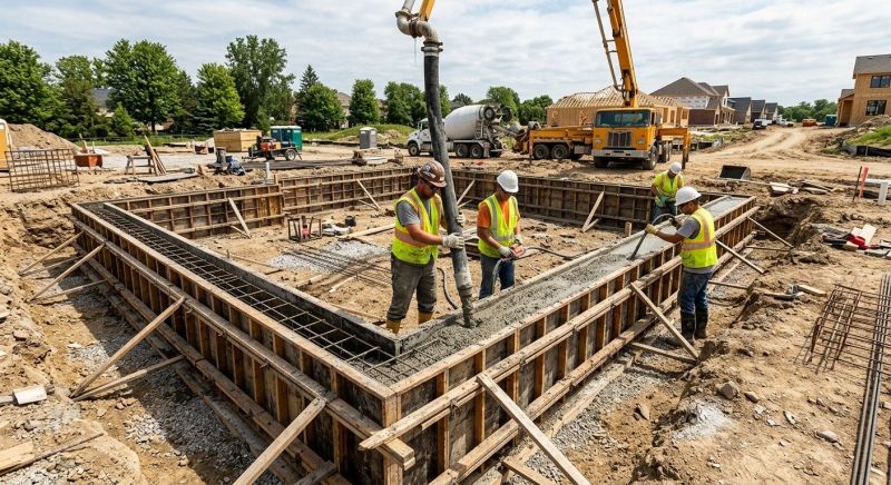 Foundation Wall Pouring in Sioux City, IA