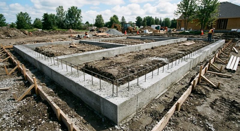 House Footing Construction in Sioux City, IA