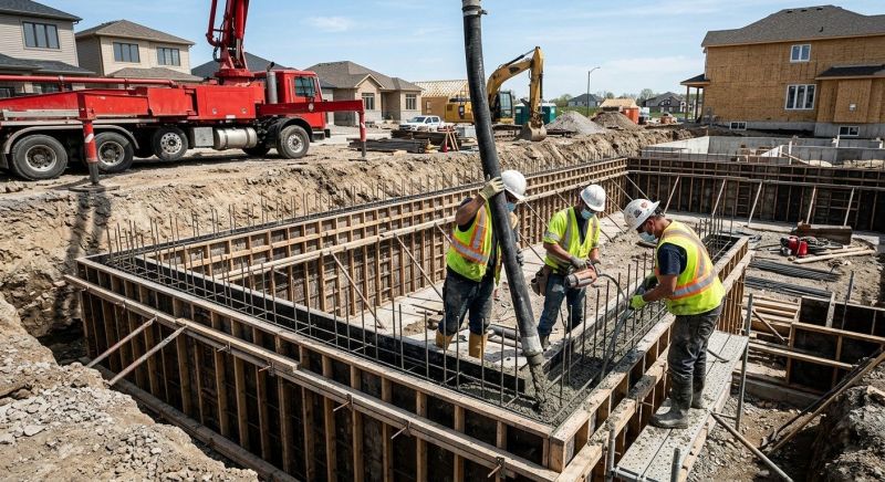 Poured Foundation Installation in Sioux City, IA