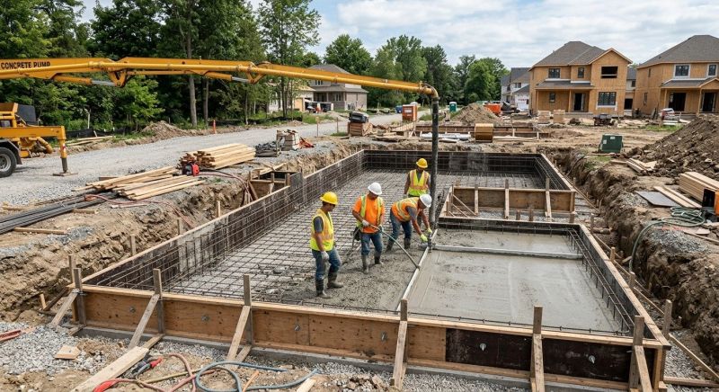 Poured Foundation Installation in Sioux City, IA